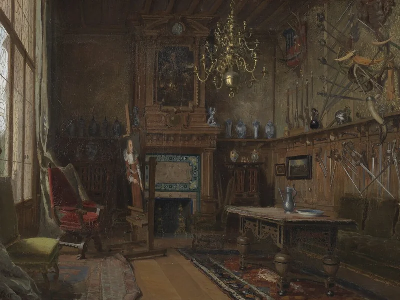 1825-Abraham Willet - Lo studio nella villa della coppia Willet-Holthuysen a Le Vésinet